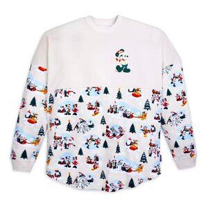 Disney Mickey Mouse Holiday Christmas Spirit Jersey for Adults Size Large